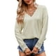 thumbnail image 2 of Pure Color Shirts, Skin Friendly Loose Fit Trendy Long Sleeves Drop Shoulder T Shirt For Party ANGGREK Otros, 2 of 6