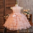 thumbnail image 5 of JCCXIN Girl Dress Elegant Girls Party Dress With Satin Bodice And Skirt For Festive Style Dress For Toddlers And Little Girls Stylish Party Gown Toddler Girl Clothes 4-5 Years, 5 of 9