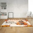 thumbnail image 2 of Happy Thanksgiving British Shorthair Welcome Thankful Fall Autumn Pumpkin Indoor Rug Cat Lover Kitten Owner Gifts Carpet Living Bed Room Sofa Home Decor - 02021, 2 of 5