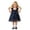 Blue, variant on Infant Cute Dresses For Girls Fly Sleeve Holiday Danceclothes Girls Fancy Dress Size 9-12Months