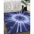 thumbnail image 2 of Ahgly Company Indoor Rectangle Patterned Sky Blue Dress Blue Area Rugs, 7' x 9', 2 of 6