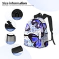 thumbnail image 5 of Picia Butterflies Large Capacity Backpack Classic Style Backpack Casual Backpack Water-Resistant School Work Travel Outdoor Backpack, 5 of 8