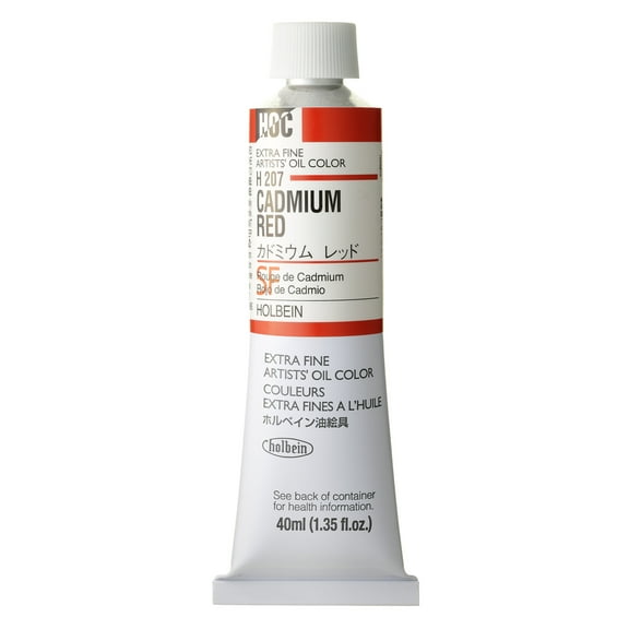 Holbein Artists' Oil Color, 40ml, Cadmium Red