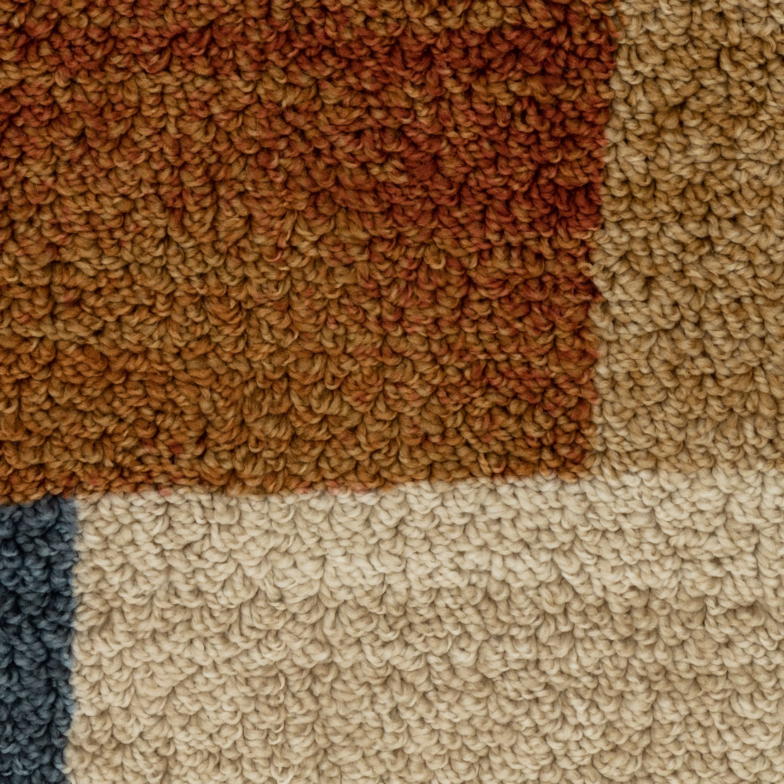Mainstays Geometric Warm Blocks Multicolor Indoor Hallway Runner Rug, 2' x 6'