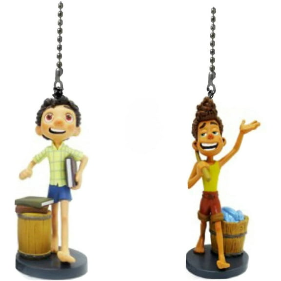 Alberto & Luca Boy Human PVC Fan Lamp Pull Figure 4” Sea Monster Figurine