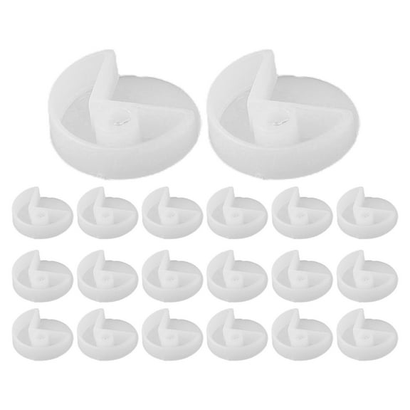 Mirror Wall Hanging Fixing Kit Frameless Plastic Wall Mounting Clips A 20Pcs Smile Home