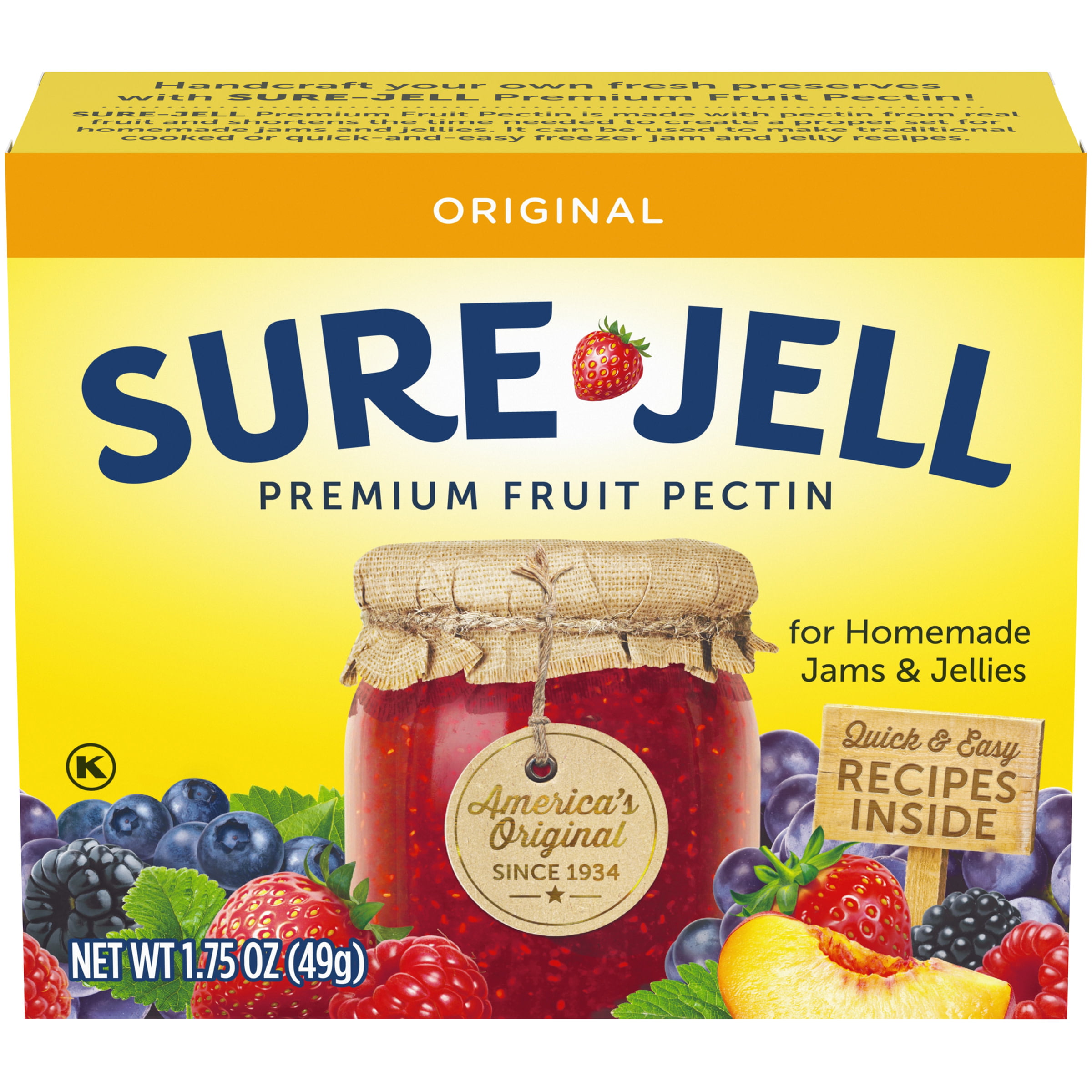 Today Buy Sure Jell Original Premium Fruit Pectin, 1.75 oz Box at Walmart.c...