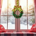 thumbnail image 4 of 6 Piece Christmas Cabinet Wreath Set, Mini Wreaths With Ribbon Bow, Pinecones, And Red Berries, For Kitchen Cabinet Knobs And Small Window Decor, Festive Holiday Accents For Drawers, 4 of 6