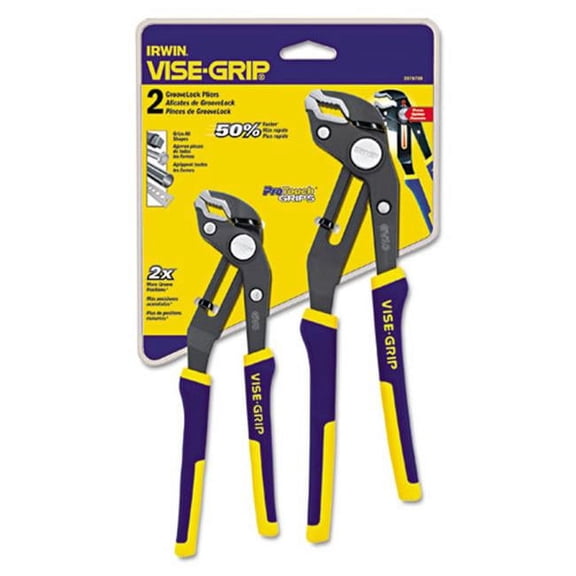Vse 2078709 8 and 10 in.- Two-Piece Groovelock Pliers Set