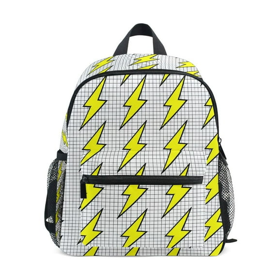 ALAZA Retro Yellow Lightning School Backpack Small Bookbag Mini Bags