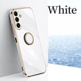 thumbnail image 2 of A 34 54 24 14 Luxury Ring Holder Plating Case For Samsung Galaxy A34 A54 A24 A14 4G 5G M23 M13 M14 M54 A04S Silicone Stand Cover, 2 of 7