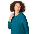 thumbnail image 4 of Woman Within Plus Size Longer-Length Hoodie Sweatshirt., 4 of 6
