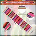 thumbnail image 3 of Caminos de Mesa Mexicanos de 4 Piezas, 14 X 86 Pulgadas, para Decoración de Fiestas Mexicanas, para Bodas y Fiestas., 3 of 5