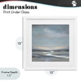 thumbnail image 4 of Stupell Industries Contemporary Riverbend Misty Atmosphere White Framed Print Under Glass, 13 x 13, by Christy McKee, 4 of 8