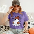 thumbnail image 5 of VILOVE Halloween Shirts for Women Cute Ghost Fall Pumpkin T-Shirt Coffee Lover Graphic Tees Casual Short Sleeve Tops, 5 of 6