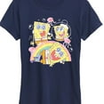 thumbnail image 3 of Spongebob Squarepants - Cute Face Rainbow - Women's Short Sleeve Graphic T-Shirt, 3 of 6