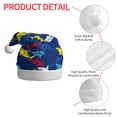 thumbnail image 4 of KLL Christmas Hats for Adults Plush Cartoon Shark Print Santa Hat Xmas Fluffy Santa Claus Hat for Women Men, 4 of 6