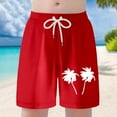 thumbnail image 2 of Gyexs Boys Swim Trunks Size 14-16 Quick Drying Beach Board Shorts Kids Floral Print Swim Trunk Swimsuit Hawaiian Beach Shorts Swim Shorts Z02-Red, 2 of 7