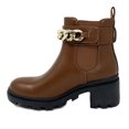 thumbnail image 3 of Women's Lug Sole Mid Chunky Block Heel Fashion Elastic Panel Ankle Bootie, 3 of 4