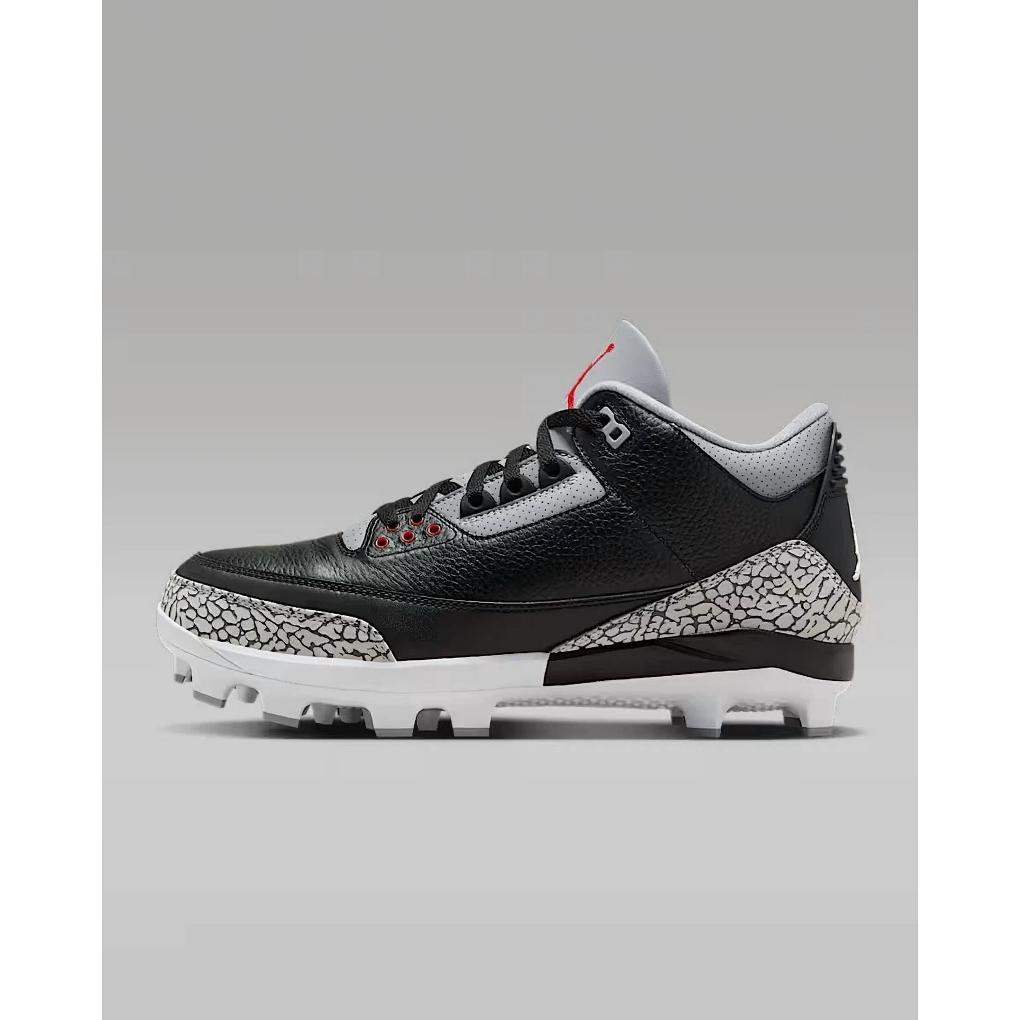 Jordan 3 Retro MCS ブラック×グレー 27cm スパイク Men's Air Jordan 3 Retro MCS 'Black Cement' Baseball Cleats