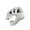 B, variant on Dino Skeleton Costume Hood with Sound Effects Dinosaur Skull Mask, Plush Headwear Moving Jaw Sounding Bone Hat for Halloween Party and Funny Dress Up,B 1PC
