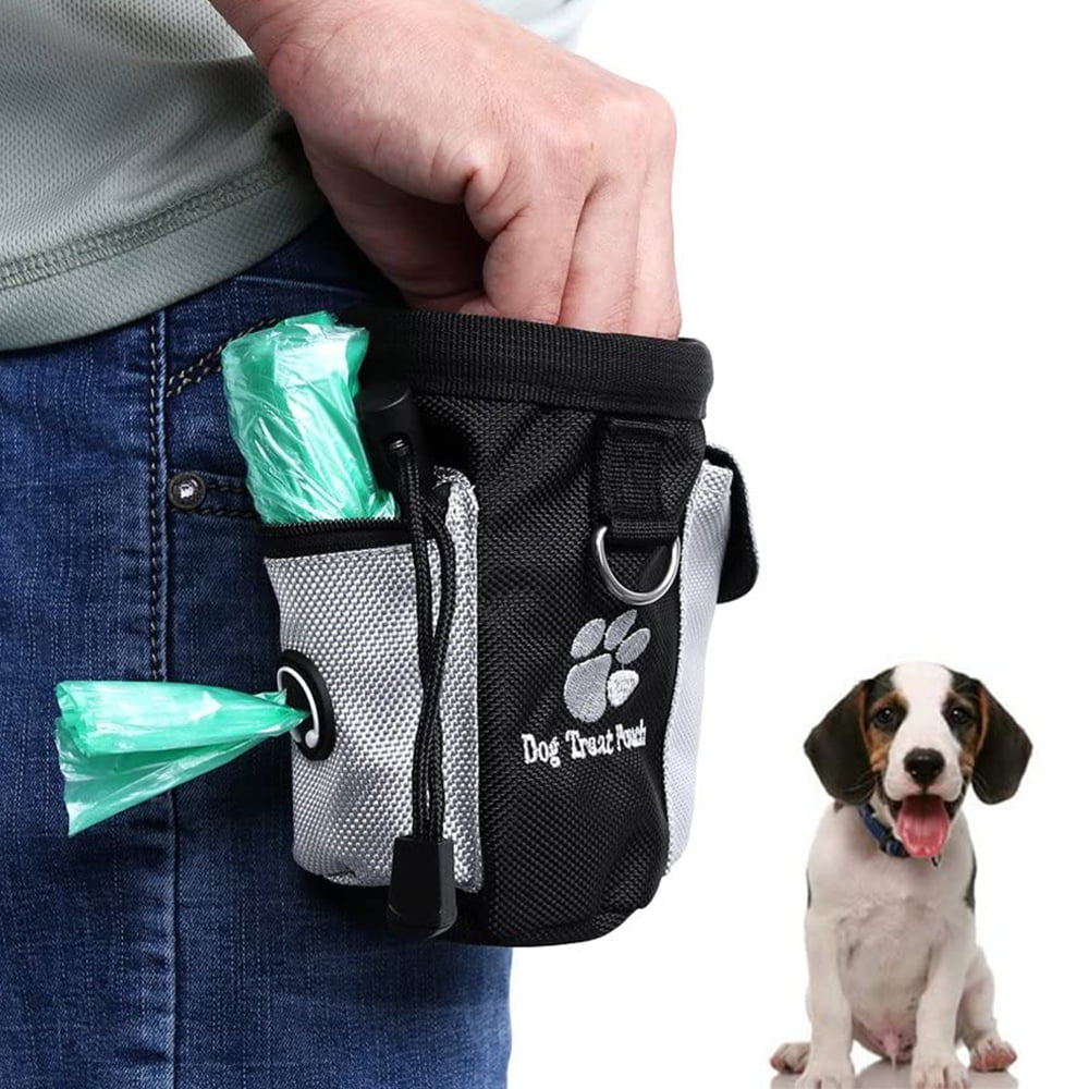 Dog Treat Bag Puppy Treat Pouch Pet Small Dog Bait Holder Animal Walking Snack Container Best Hiking Toys Pack Dispenser Carries