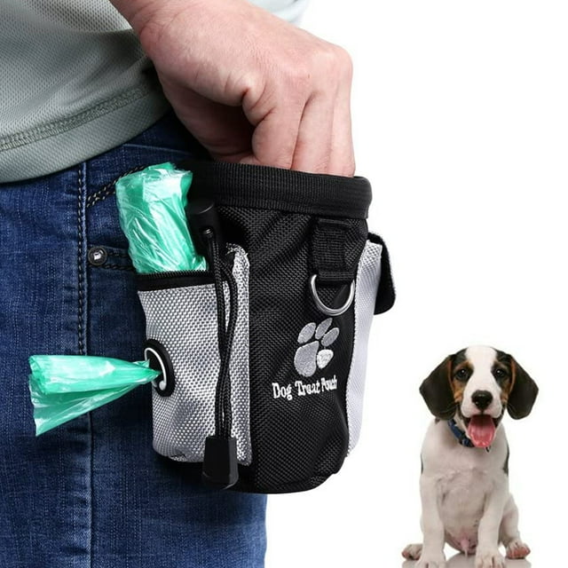 Sac à Friandises pour Chien, Pochette d'Entraînement pour Chiot, Contenant de Collation pour la Marche des Animaux Meilleur Distributeur de Jouets de Randonnée Paquet Transport