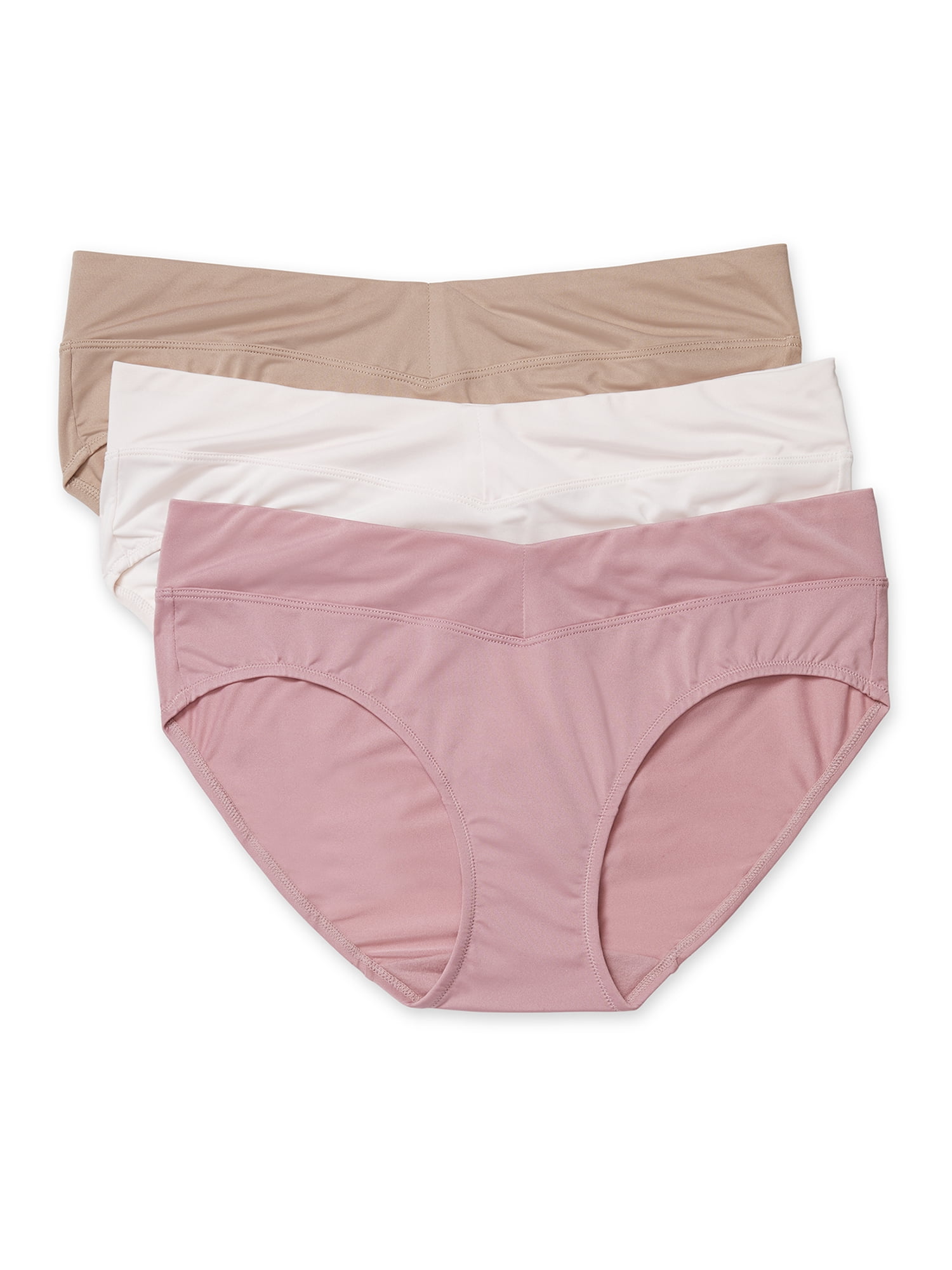 Warners® Blissful Benefits Dig-Free Comfort Waist Microfiber Hipster 3-Pack RU5733W - Walmart.com