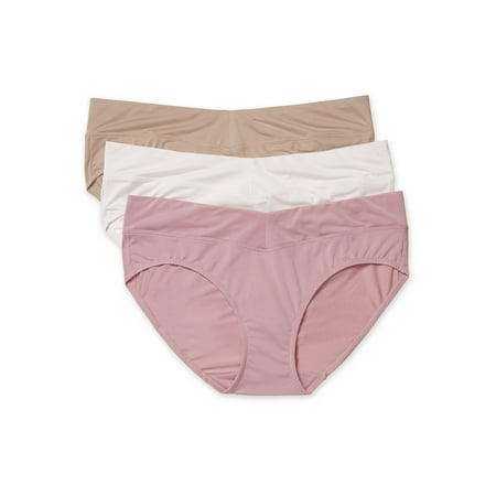 

Blissful Benefits by Warner s Women s No Muffin Top Micro Hipster Panties 3-Pack
