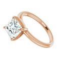 thumbnail image 2 of Pompeii 5Ct Asscher Solitaire Moissanite Engagement Ring in White Yellow or Rose Gold (,), 2 of 4
