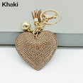 thumbnail image 2 of Ludlz Romantic Dazzling Rhinestone Love Heart Charm Pendant Fringe Keychain Keyring, 2 of 7
