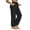 Black, variant on Yotami Women's Gym Yoga Pants Plus Size Tummy Control High Waisted Wide Leg Pants with Pocket Pant