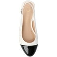 thumbnail image 4 of Journee Womens Sammie Sling Back Cap Toe Block Heel Pumps, Widths Available, 4 of 9