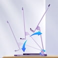 thumbnail image 4 of Folding Bracket Multifunctional Mobile Phone Holder Intelligent Desk Cell Stand Tablet Foldable Purple, 4 of 6