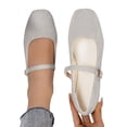thumbnail image 3 of CAIXAI Ballet Flats Shoes For Women Womens Square Toe On Ballet Comfortable Breathable Casual Shoes Lightweight Soft Sole, 3 of 9