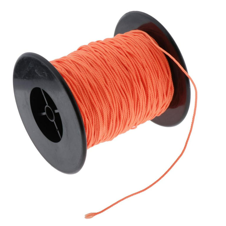 Funtasica 83m/289ft Scuba Diving Finger Reel Line Rope String for Underwater Activities and - High Visible & Solid, Orange