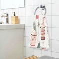 thumbnail image 3 of Yayeee 2 Pack Hand Towels for Bathroom 100% Cotton 16" x 28" Soft Absorbent Kitchen Towel, Christmas Cups, 3 of 7