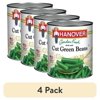 (4 pack) Hanover Garden Fresh Blue Lake Cut Green Beans, 102 oz Can – Value-Size Shelf-Stable Vegetables for Family Meals