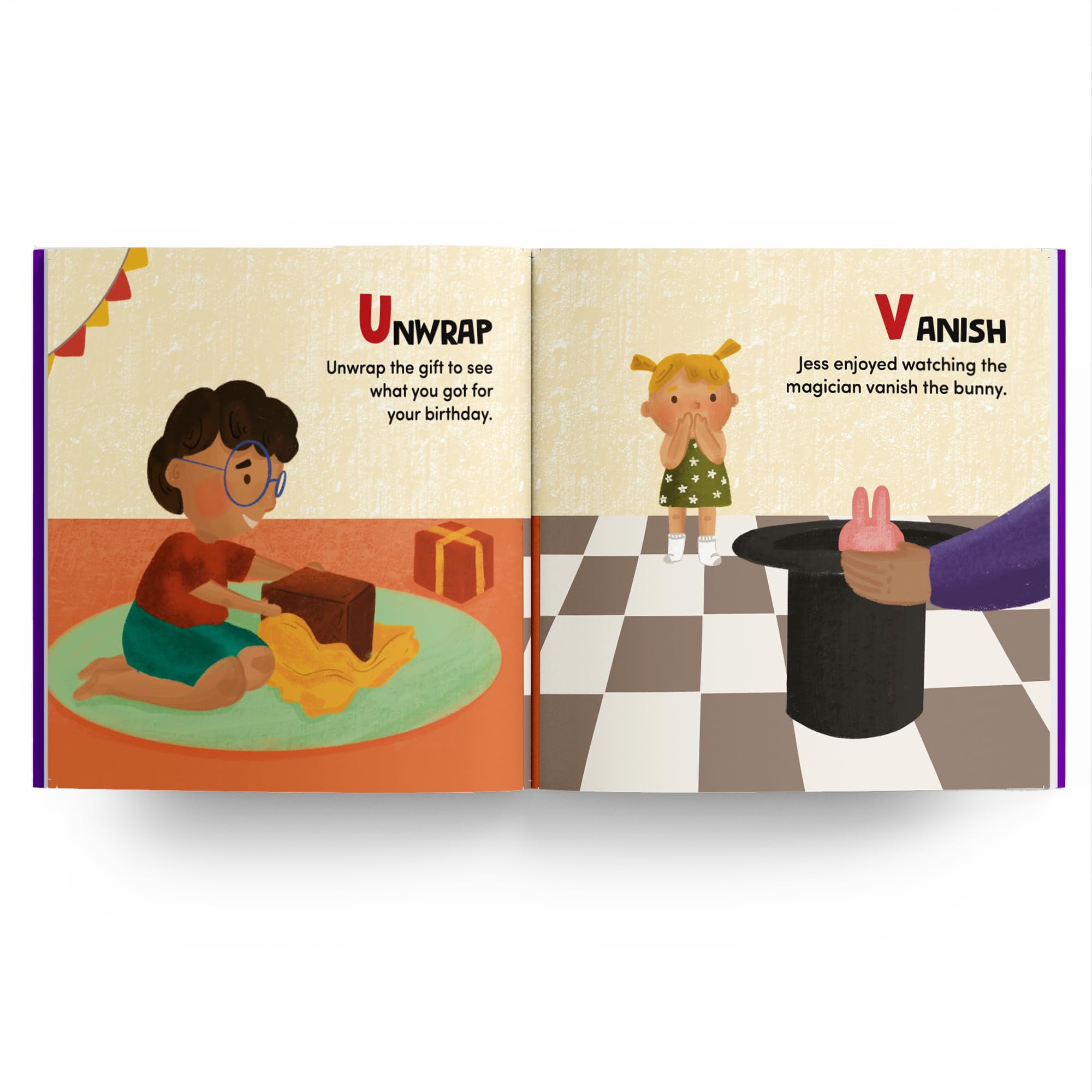 ABC Action Words: An Engaging Illustrated Board Book A to Z Action Words and Sentences for Kids, Toddlers Book for 3+ [P, (Board Book)