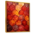 thumbnail image 2 of Designart "Moroccan Elegance in Orange and Yellow Tiles III" Abstract Framed Wall Art - Modern Yellow Abstract Tile Entryway Framed Wall Art, 2 of 6