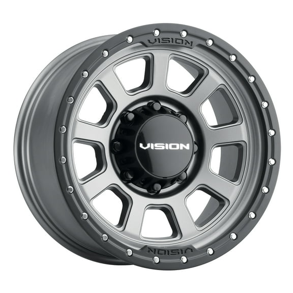 18x9 Vision 350 Ojos Satin Grey Wheel 8x170 (12mm)