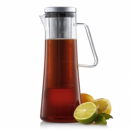 40.5 Ounce Coffee Pot - JoyJolt Fresco Cold Brew Coffee Maker, 1 Liter- 32 Ounce Glass Tea Maker