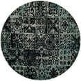 thumbnail image 4 of SAFAVIEH Classic Vintage Montague Geometric Area Rug, Teal/Black, 3' x 5', 4 of 9