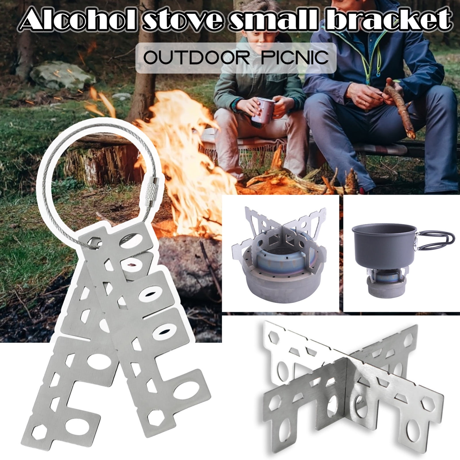 Outdoor Camping Alcohol Stove Stent Pot Trangia Burner Bracket Holder 
