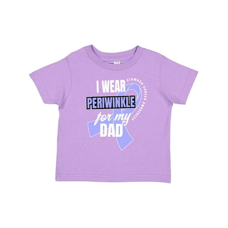 

Inktastic I Wear Periwinkle for My Dad Stomach Cancer Awareness Gift Toddler Boy or Toddler Girl T-Shirt