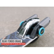 Razor Sonic Zoom - Silver, Mechanical Sound Effects Kick Scooter for Child 5+, No Battery Required