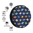 thumbnail image 4 of Susaid Planets And Stars Print Tire Covers,Waterproof Anti-UV Snow Sun Rain Tire Covers for RV,Truck, SUV, Trailer, Camper-17 inch, 4 of 6