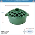 thumbnail image 3 of Minuteman International Traditional Lattice Top Steamer, 6.5 Inch Tall, Green, 3 of 5
