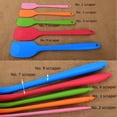 thumbnail image 4 of Raspador de silicona transparente todo en uno, espátula de goma para mezclar crema y mantequilla, espátula para hornear pasteles, 4 of 5