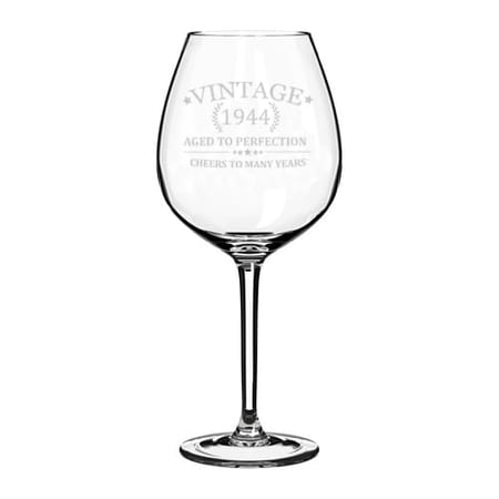 Wine Glass Goblet Gift Cheers 80th Birthday (20 oz Jumbo)